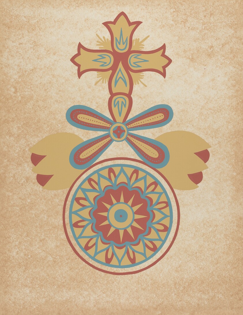 Santa Barbara Mission Doorway Design from the portfolio "Decorative Art of Spanish California"