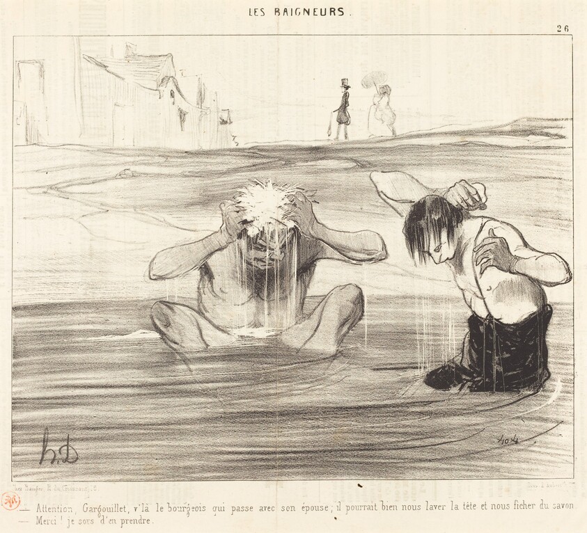 Attention, Gargouillet, v'la le bourgeois qui passe...