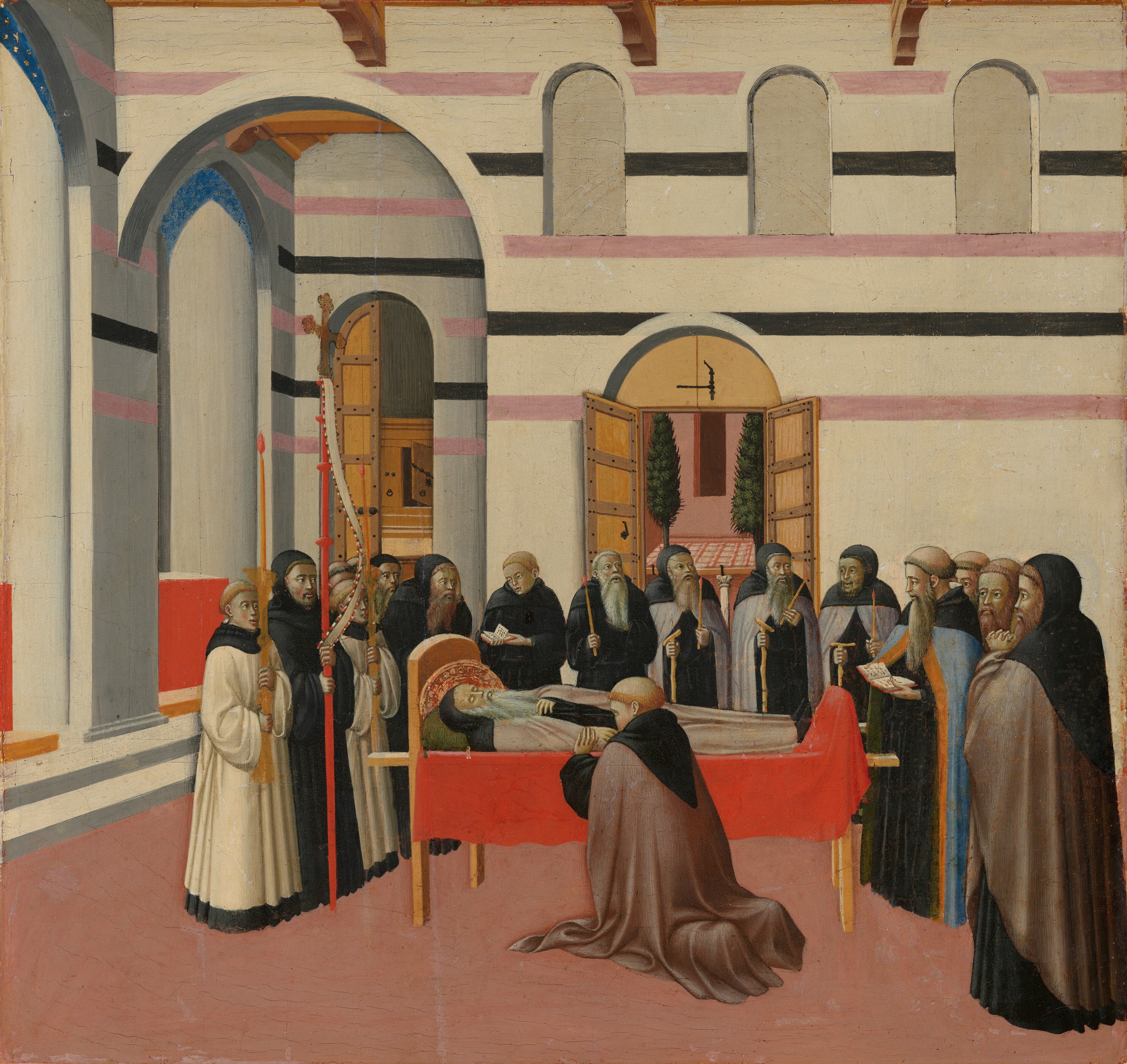 The Death of Saint Anthony by Master of the Osservanza, Sano di Pietro