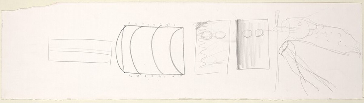 Sketch for "The Sharing of Nameless" [verso]