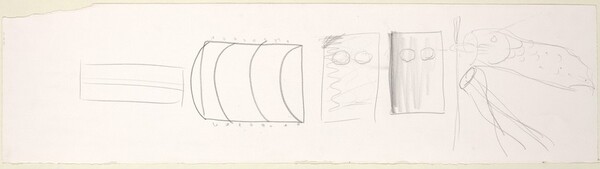 Sketch for "The Sharing of Nameless" [verso]