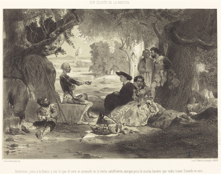 Apeáronse junto à la fuente...