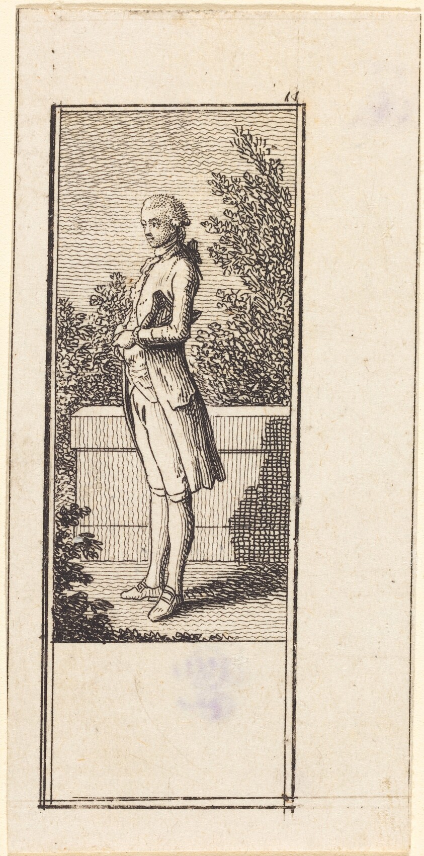 Young Man with Hat under Arm