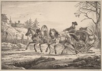 A Hired Coachman in Winter, Aleksandr Osipovich Orlovskii, 1820