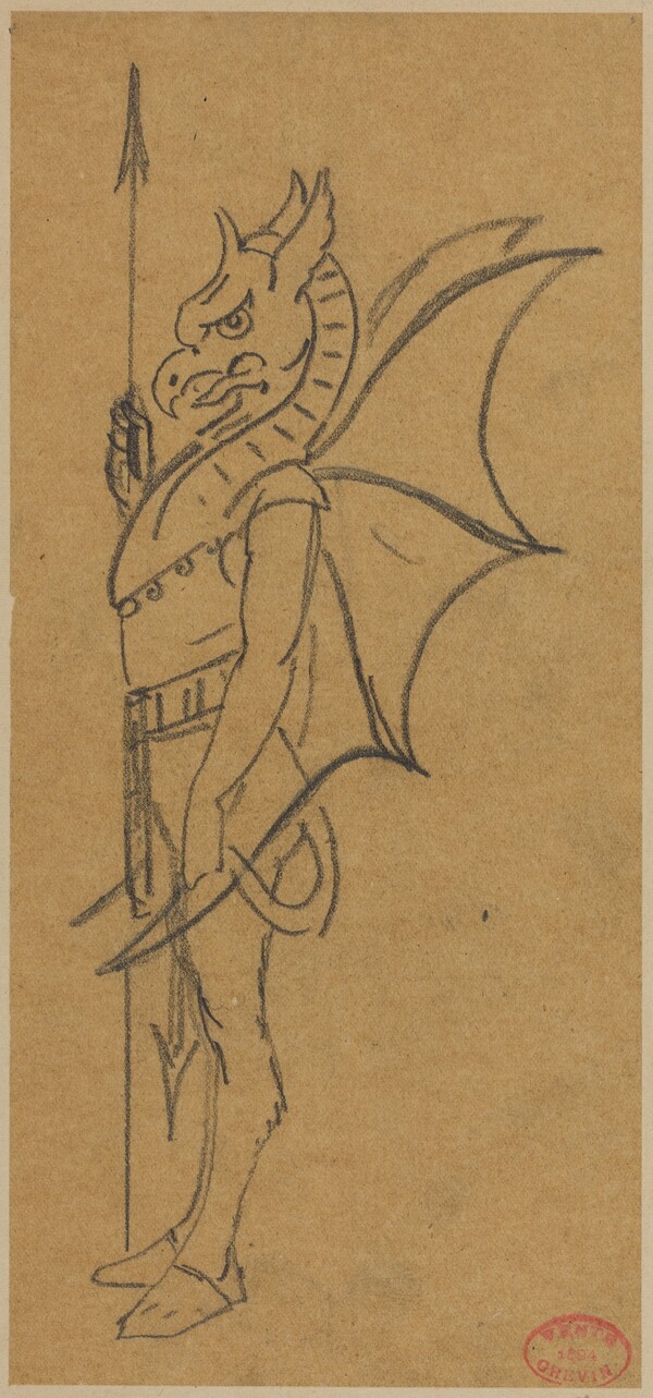 Figure Dressed as a Griffin