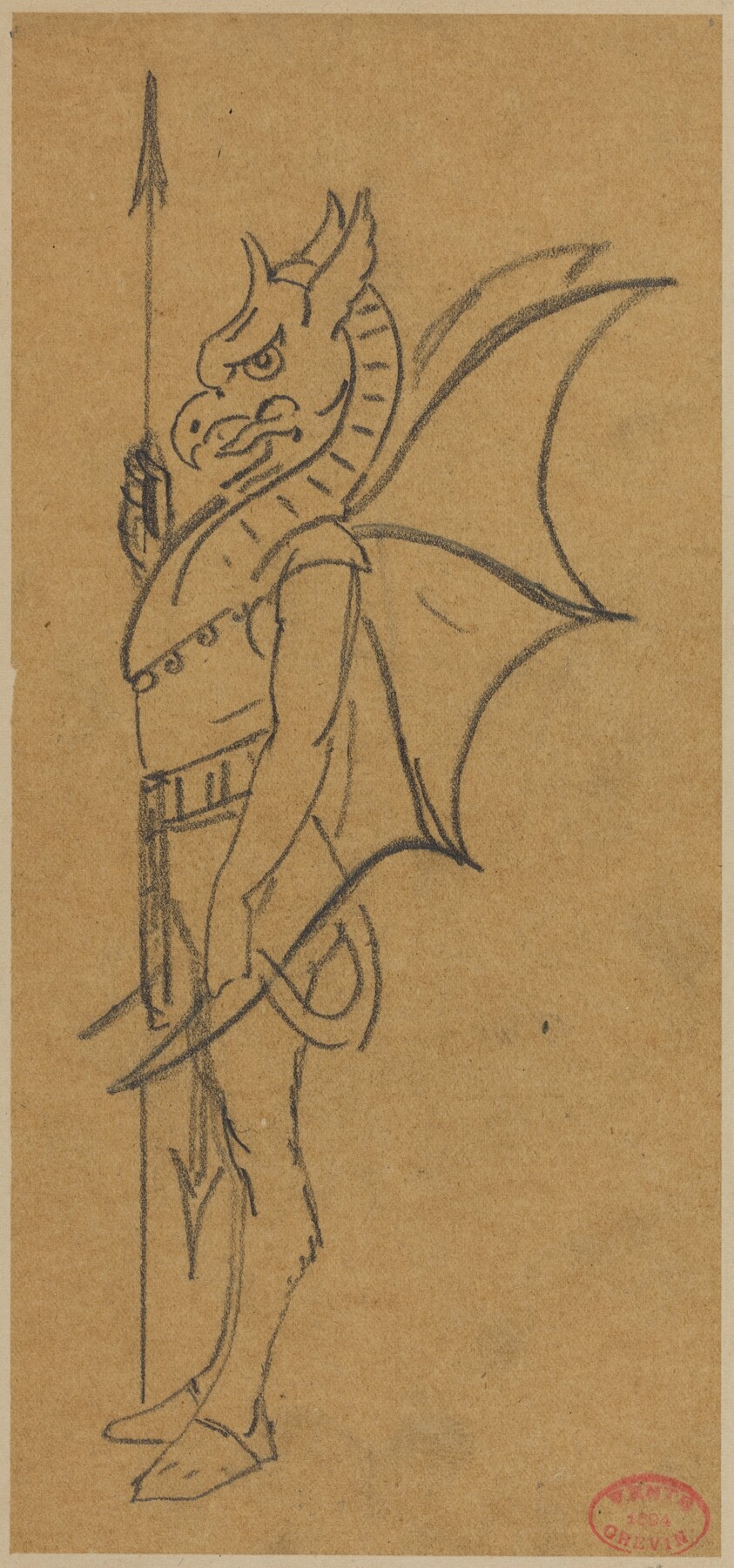 Figure Dressed as a Griffin