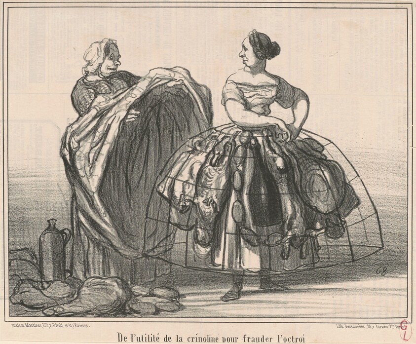 De l'utilité de la crinoline pour frauder l'octroi