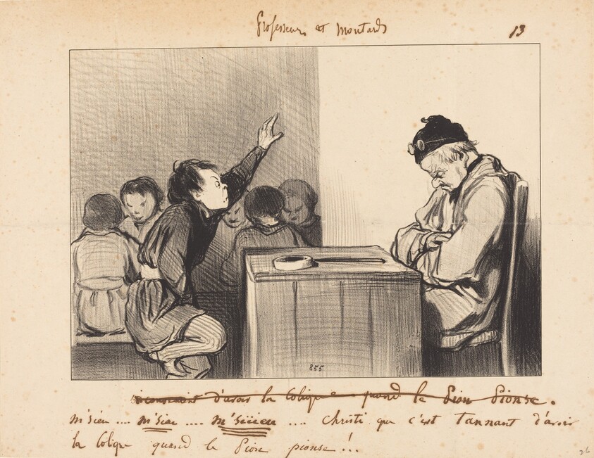 M'sieu... que c'est tannant d'avoir la colique quand...