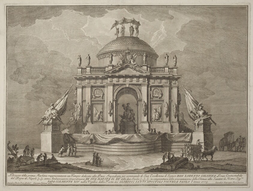 The Prima Macchina for the Chinea of 1773: The Temple of Peace