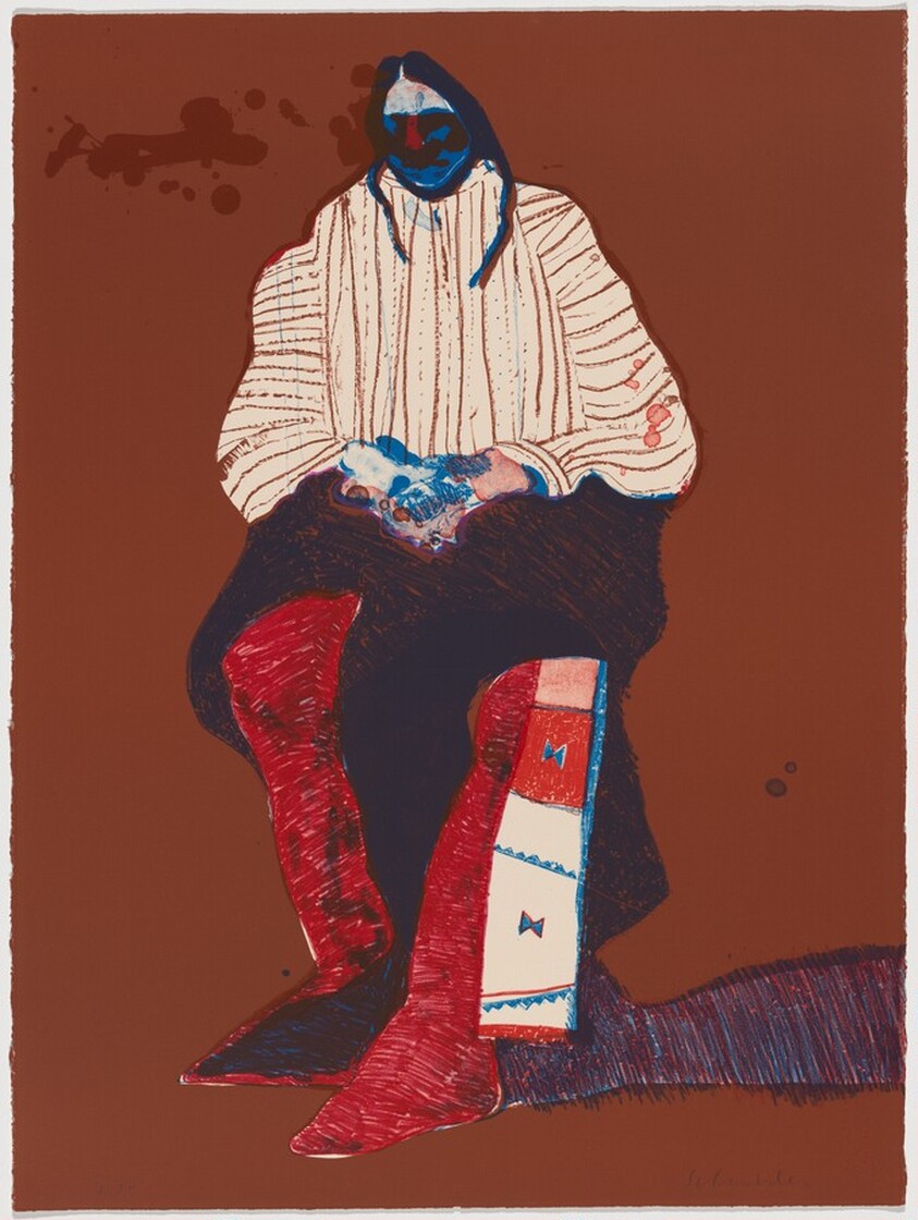 Indian with Beaded Sash