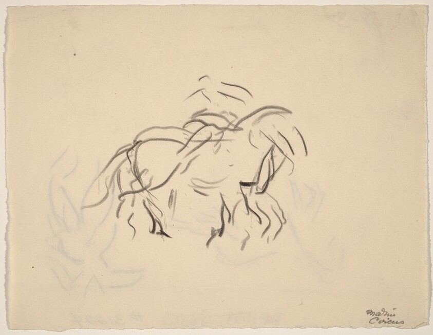 Movement, Circus Horse and Rider [recto]