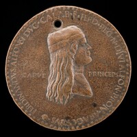 Ferdinand II of Aragon, died 1496, Prince of Capua and King of Naples 1495 [obverse], Adriano Fiorentino, 1494 or before