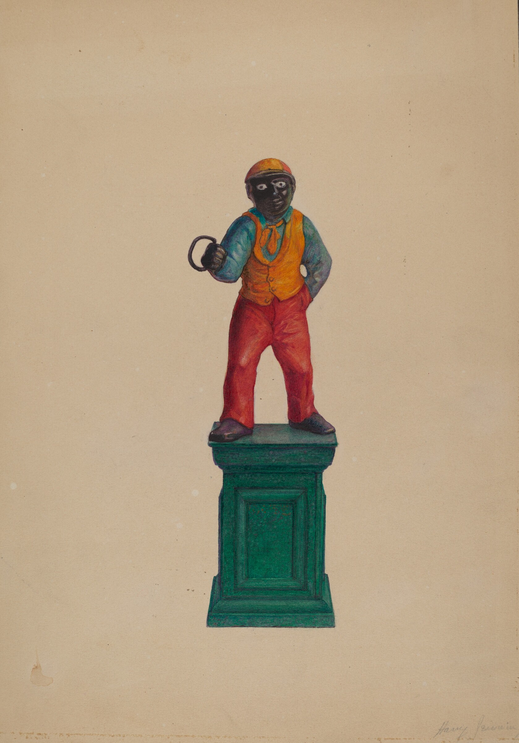 Iron Hitching Post, Harry Jennings, c. 1937