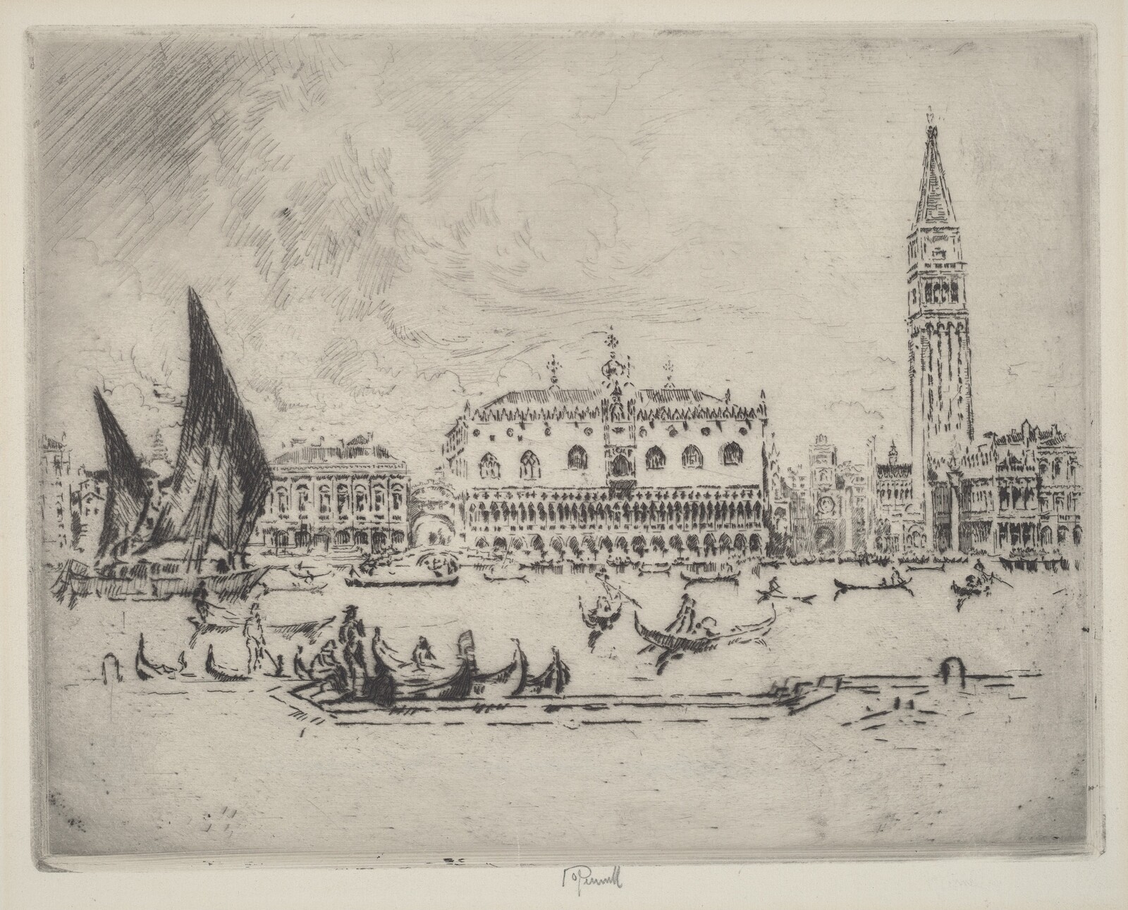 The Doge's Palace, Joseph Pennell, 1883
