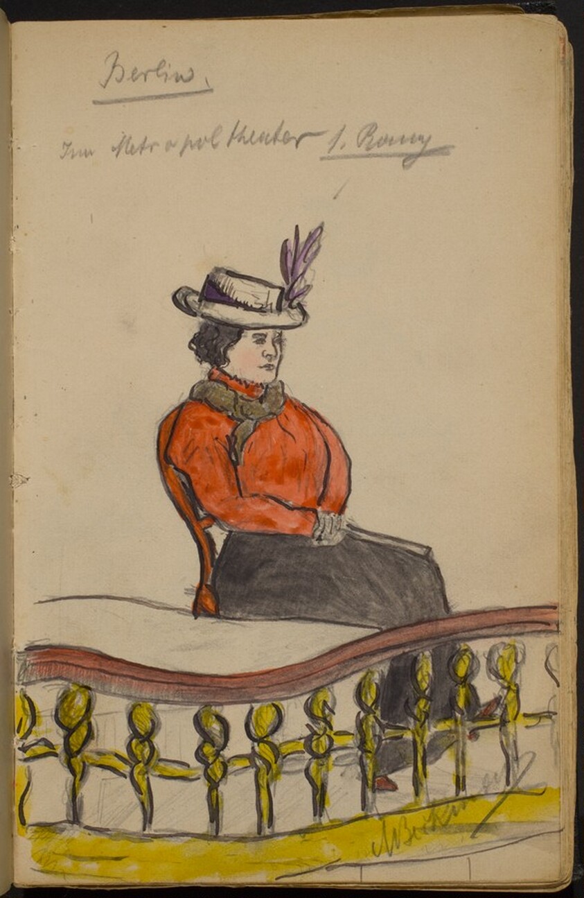 Woman Seated in Loge at the Metropol Theater