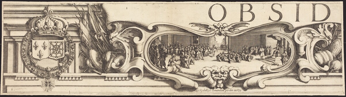 The Siege of La Rochelle [plate 1 of 16;  set comprises 1952.8.97-112]