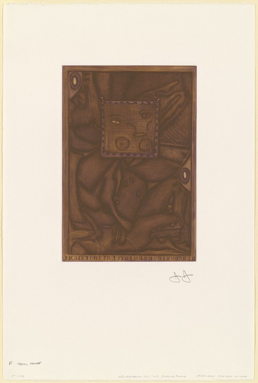Untitled (Orange Mezzotint) [trial proof F]