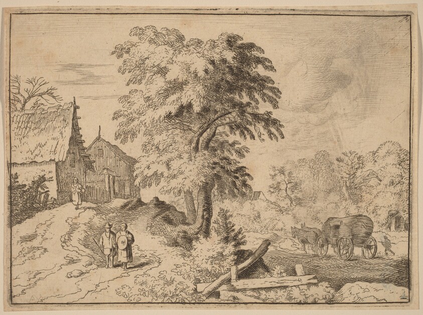 Cart with Two Draft Horses