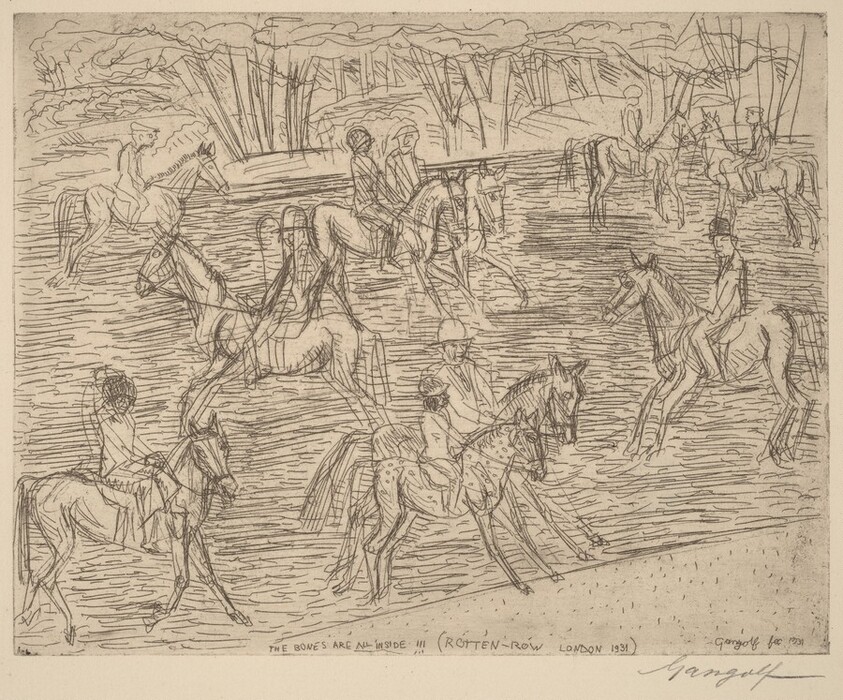 Hyde Park Rider, THE BONES ARE ALL INSIDE!!! (ROTTEN-ROW LONDON 1931)