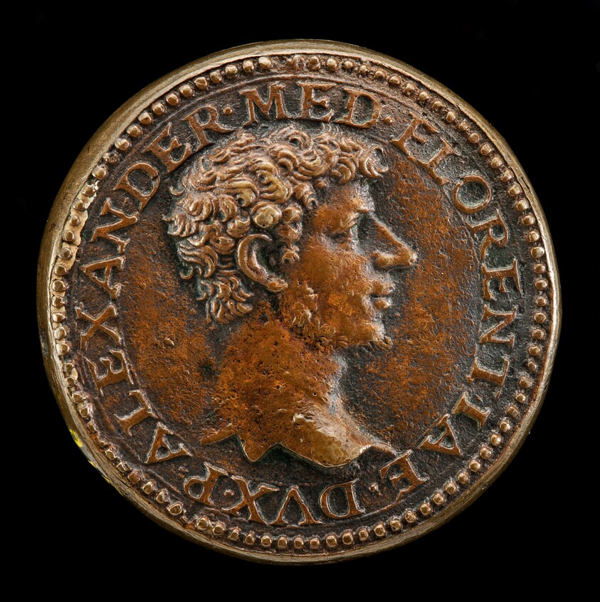 Alessandro de' Medici, 1510-1537, 1st Duke of Florence 1532 [obverse]