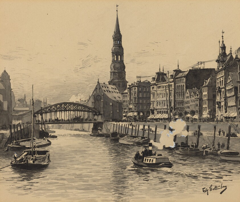 Dovenfleet mit Katharinenkirche