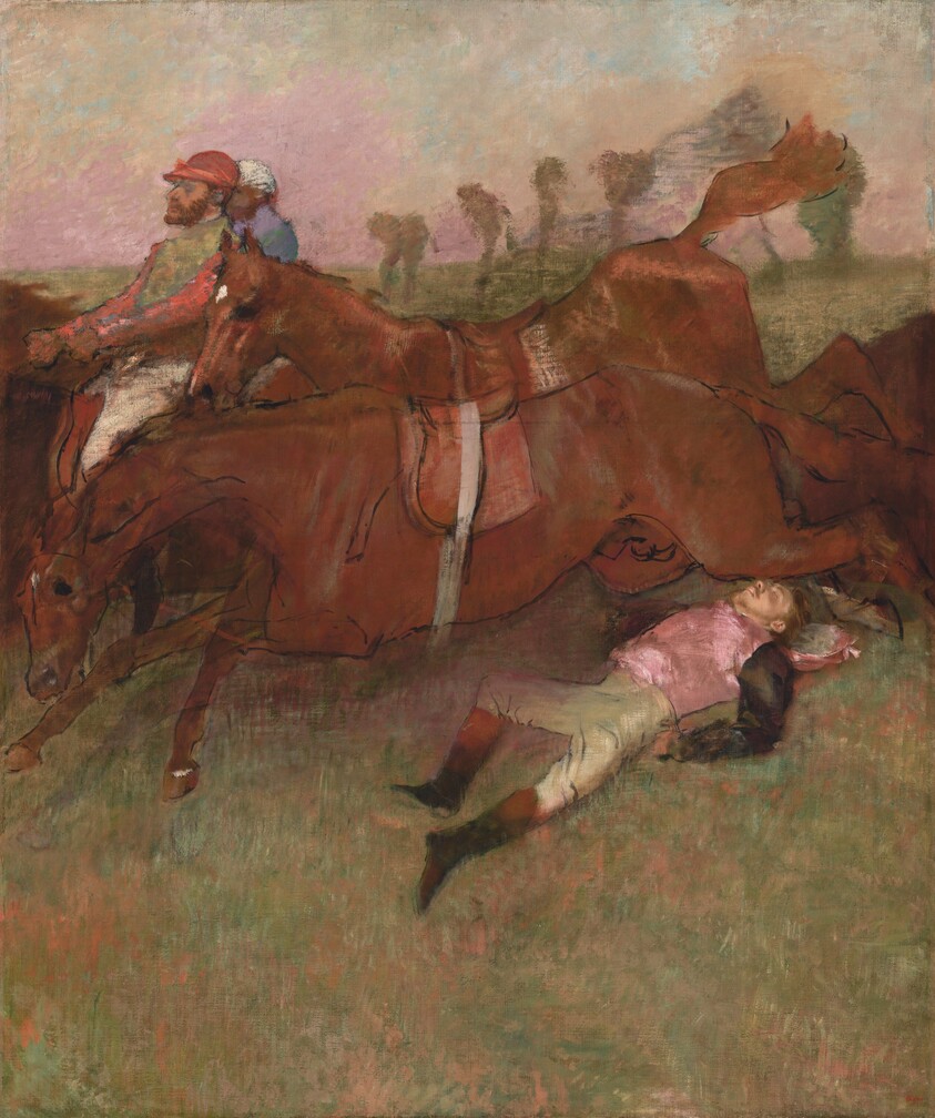 Scene from the Steeplechase: The Fallen Jockey