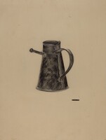 Tin Nursing Bottle, Edith Miller, c. 1937