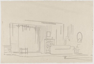 Room Under the Influence [preparatory drawing]