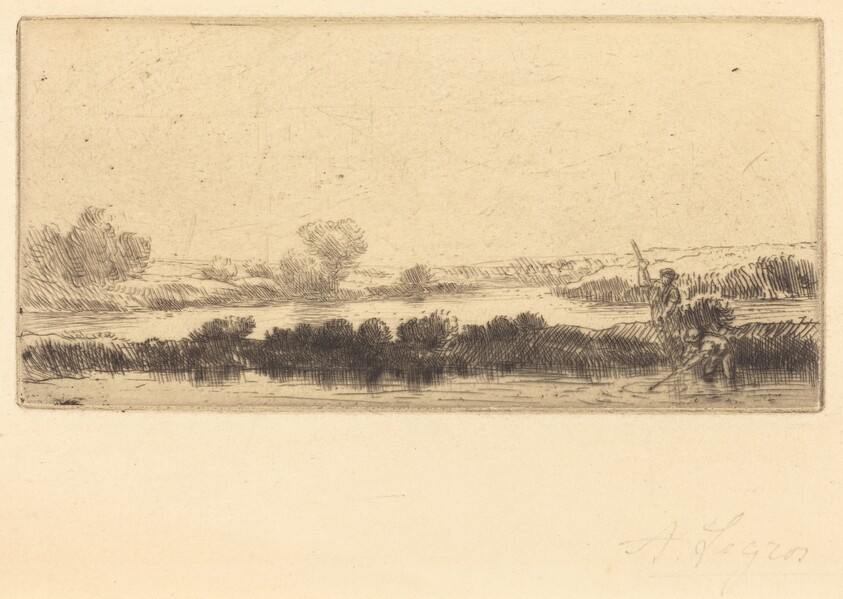 Landscape with Peat-bog; In the Marsh (Paysage des tourbieres; Dans les marais)