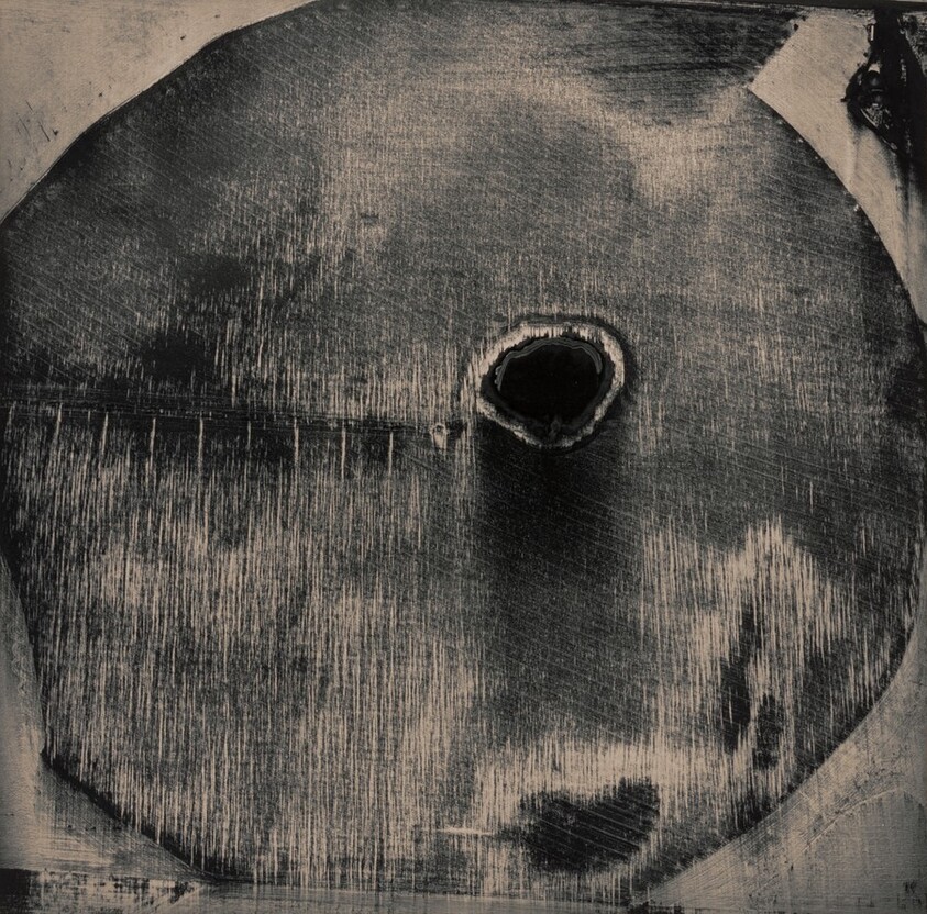 Snow over Pivot Agriculture, near Liberal, Kansas