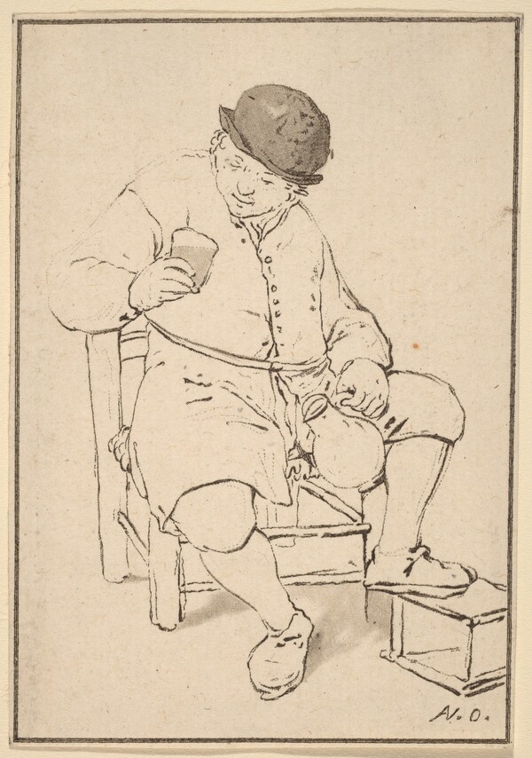 Seated Peasant with Jug