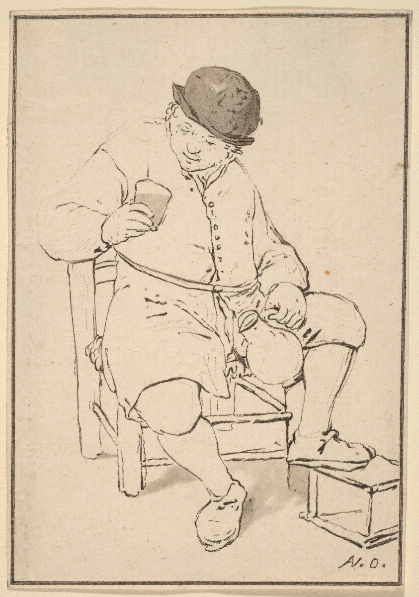 Seated Peasant with Jug