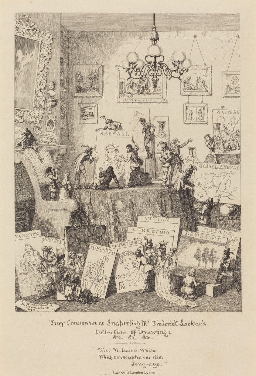 Fairy Connoisseurs Inspecting Mr. Frederick Locker's Collection of Drawings