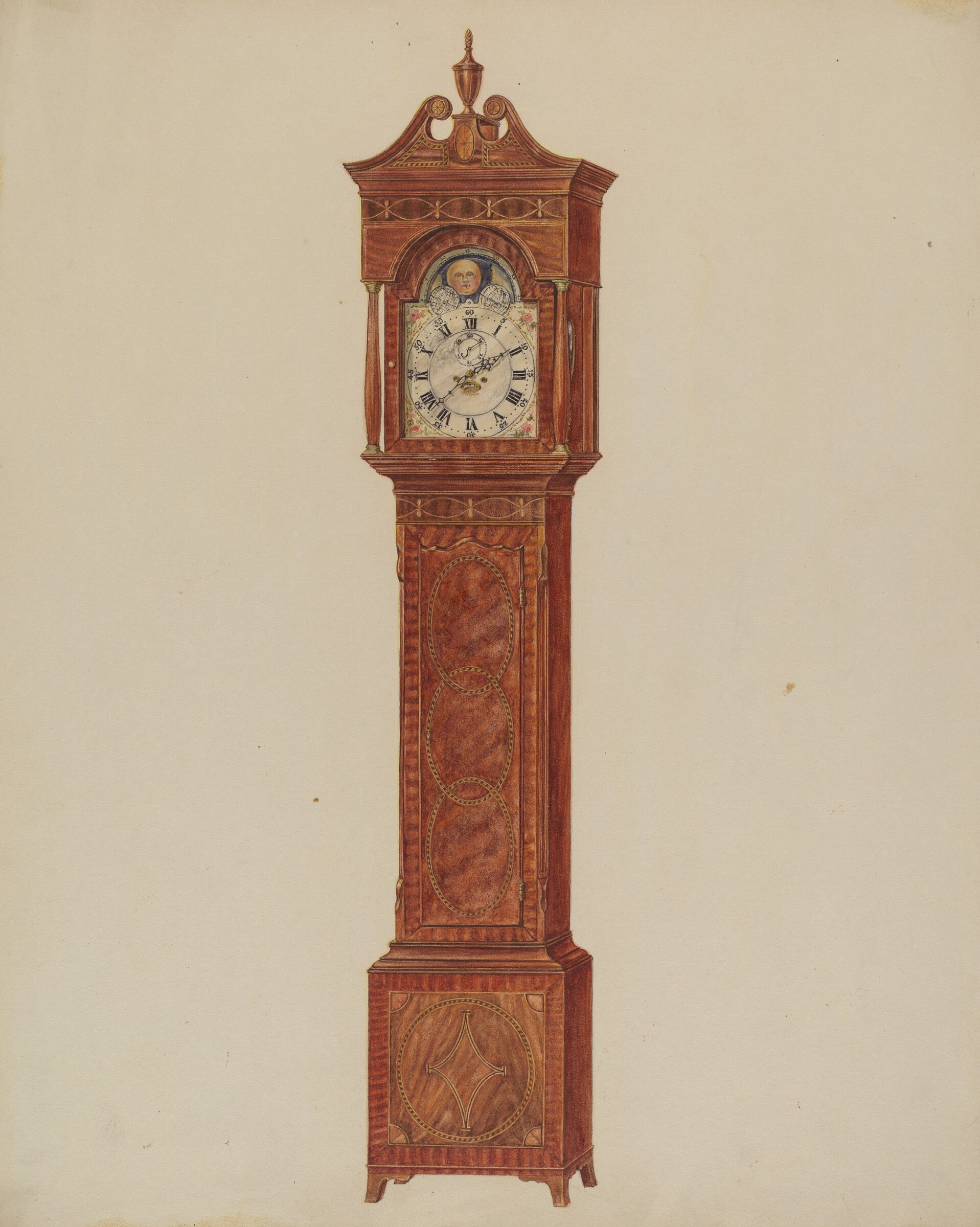 Grandfather Clock (Timepiece), Francis Law Durand, c. 1937
