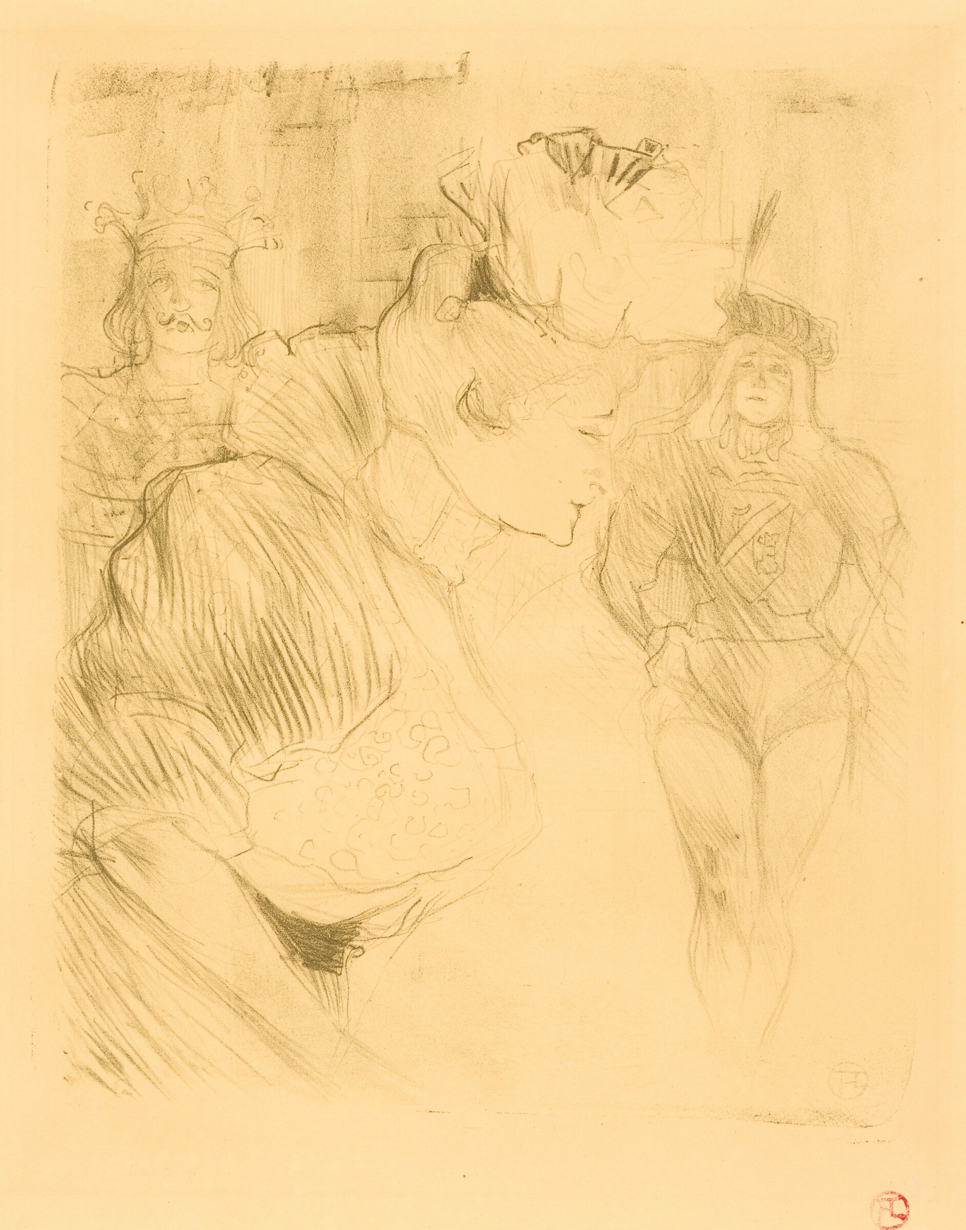 Lender Bowing (Lender saluant), Henri de Toulouse-Lautrec, 1895