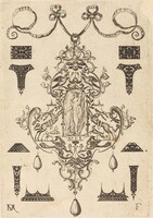 Large Pendant, Hope Standing at Centre, Daniel Mignot, 1593
