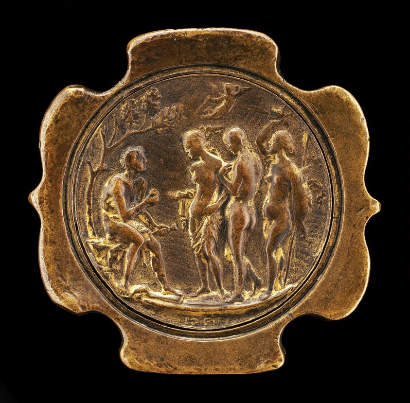 Sword Pommel with inset plaquette of The Judgment of Paris [detachable obverse of pommel]