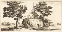 Landscape, after Jacques Callot, in or after 1635