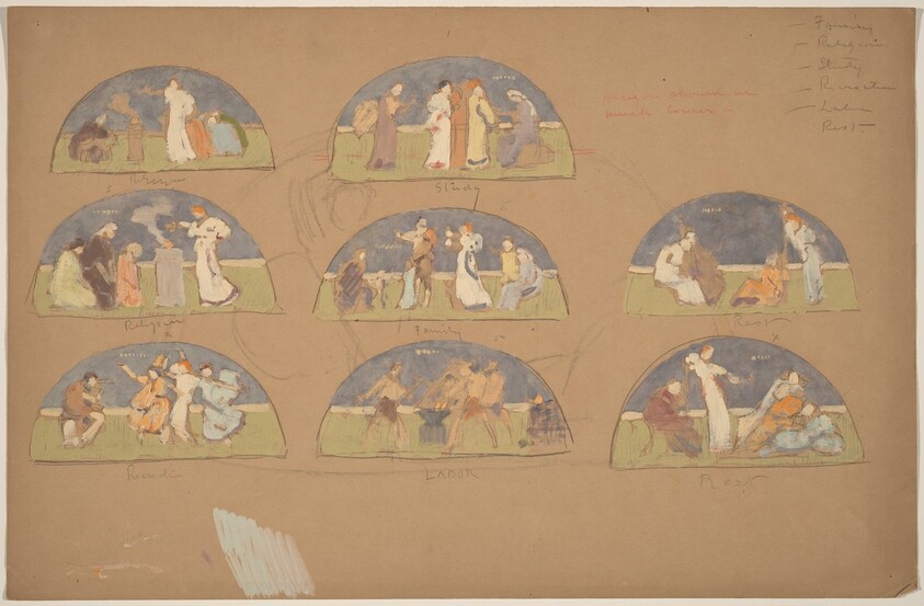 Studies for Lunettes