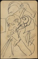 Two Bass Players, Max Beckmann, 1918