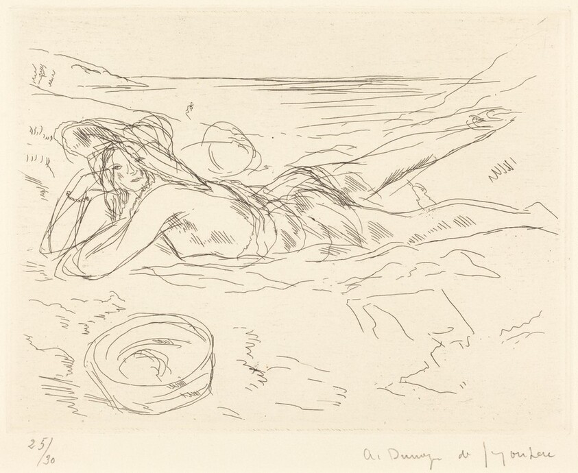 Suzanne on the Beach (Suzanne sur la plage)