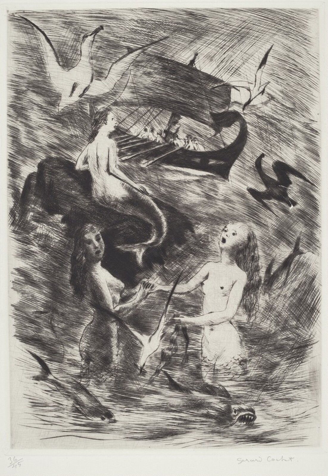 Untitled (Mermaids), Gerard Cachet, 1901-2000
