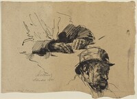 Study of a Man, Käthe Kollwitz, 1891