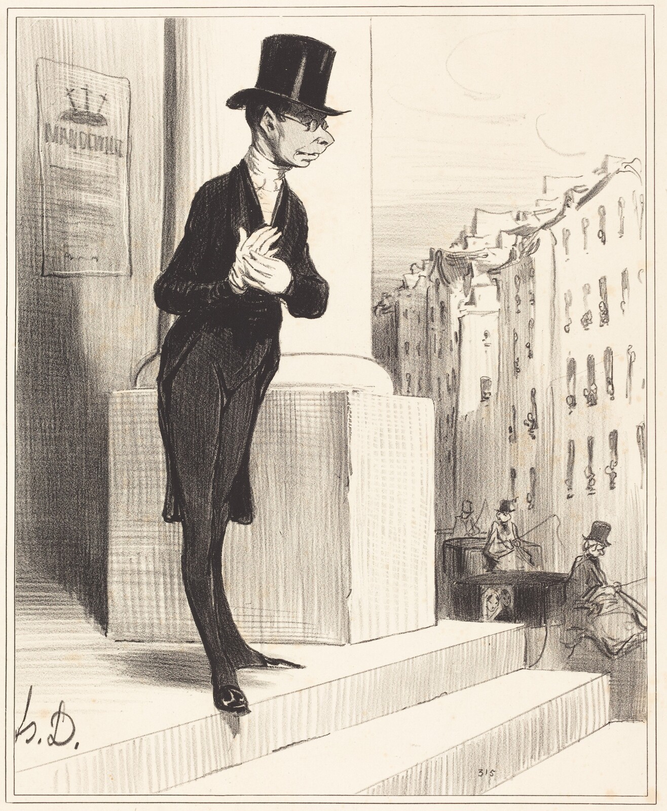 Pique-Assiette, Honoré Daumier, 1841