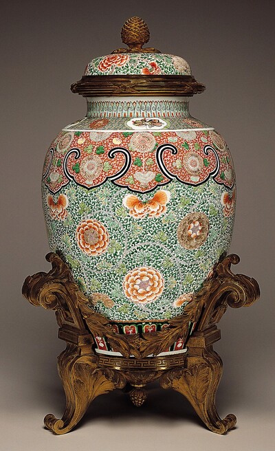 Covered Jar in Gilt-Bronze Mount