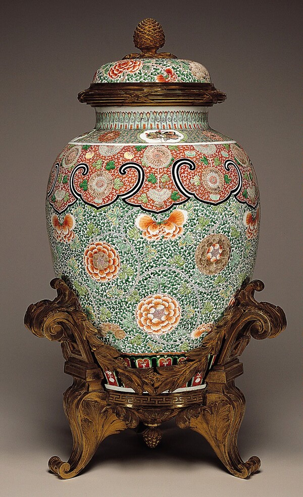 Covered Jar in Gilt-Bronze Mount