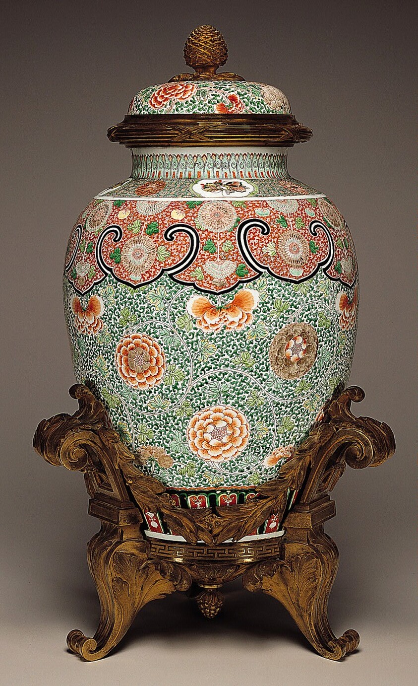 Covered Jar in Gilt-Bronze Mount