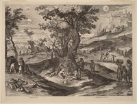 July and August, Aegidius Sadeler II after Paul Bril, 1615