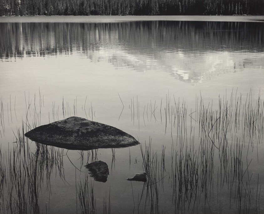 Rock and Grass, Moraine Lake, Sequoia National Park, California
