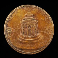 Circular Temple with a City in the Background [reverse], Pier Paolo Galeotti, 1552 or after